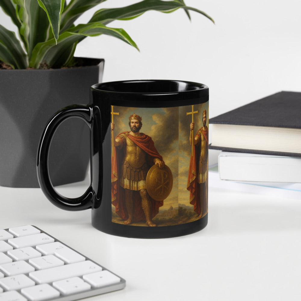 Mug brillant noir - Saint Constantin