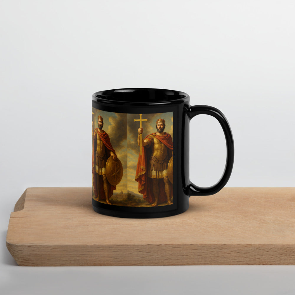 Mug brillant noir - Saint Constantin