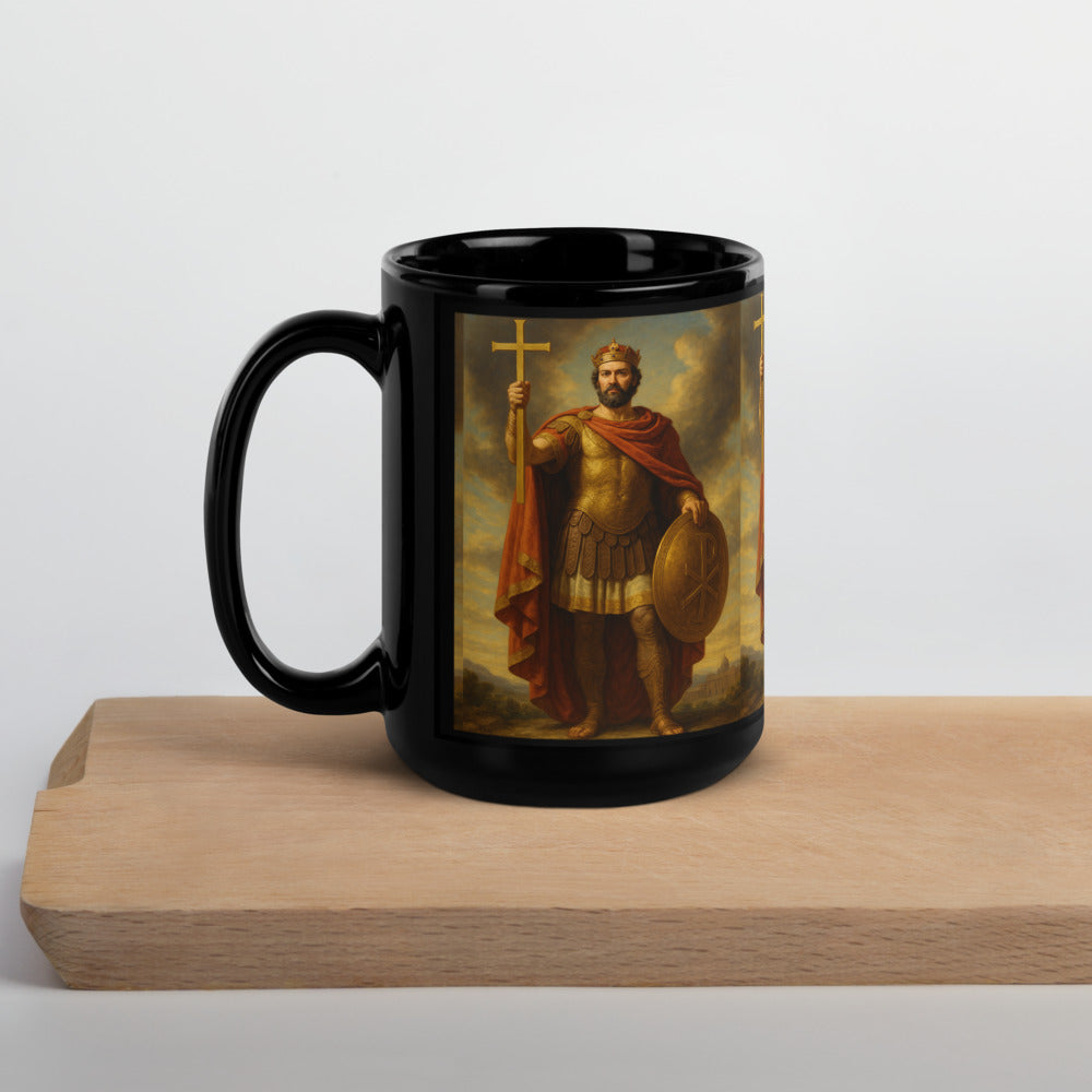 Mug brillant noir - Saint Constantin