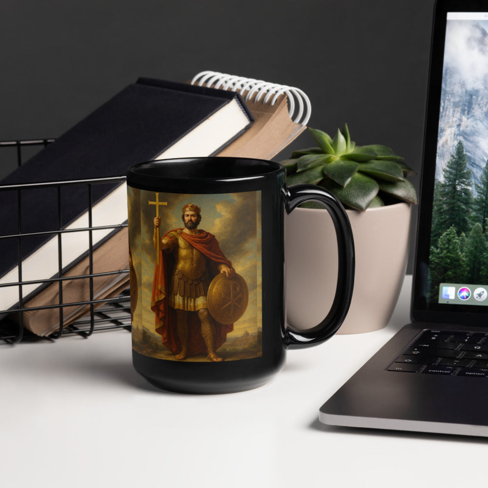 Mug brillant noir - Saint Constantin