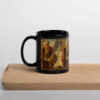 Mug brillant noir - Saint Constantin