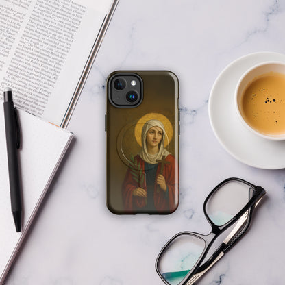 Coque solide pour iPhone (MagSafe) Sainte Nathalie